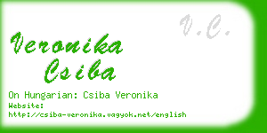 veronika csiba business card